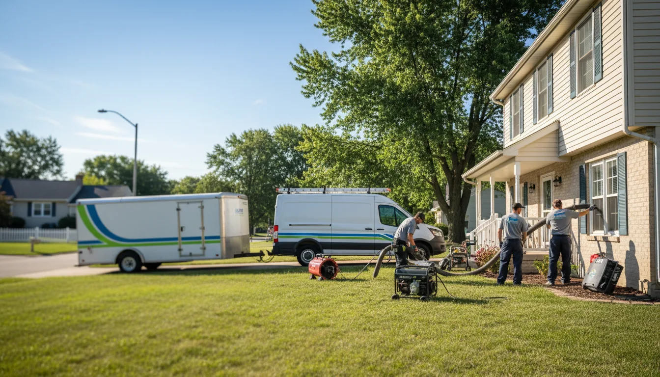 Flooded Basement Restoration And Cleanup With Repair in Douglass, KS near me
